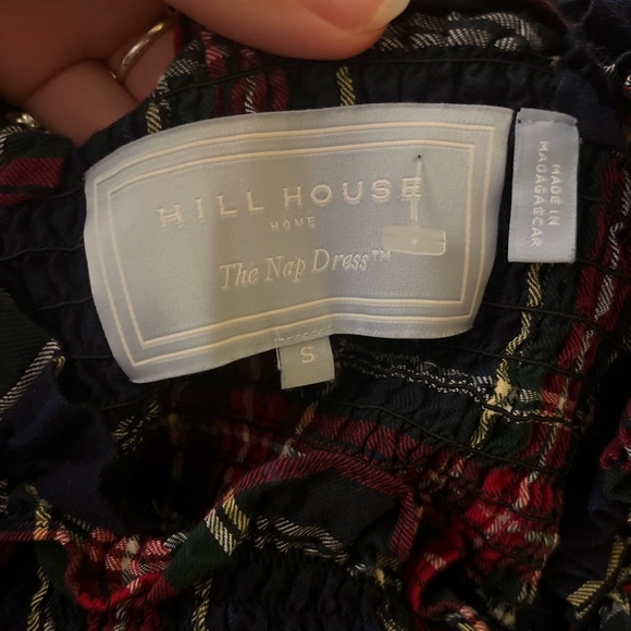 BNC Hill House The Ellie Nap Dress in Navy Tartan Plaid Midi Ruffle Dress - Picture 10 of 10